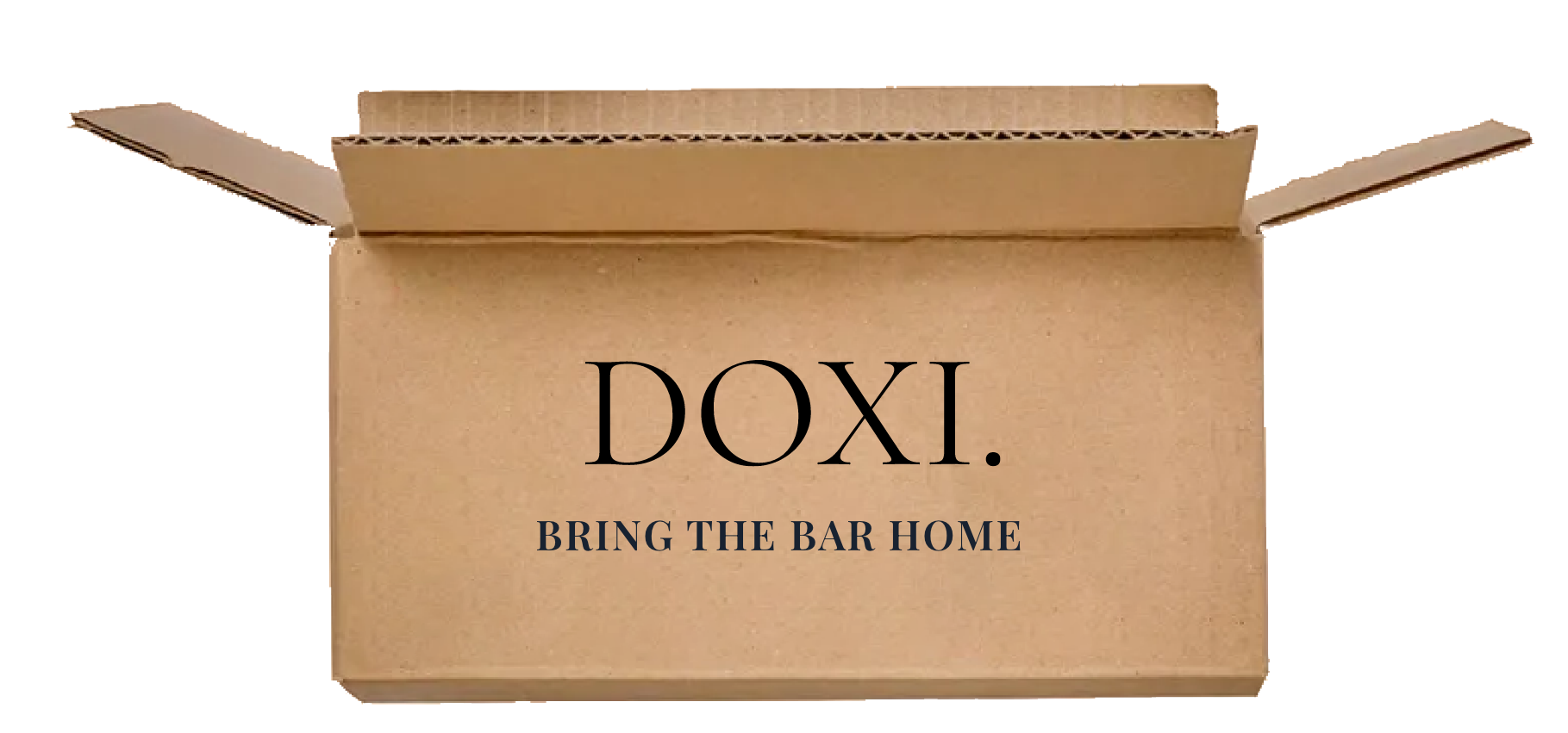 Doxi branded cardboard box